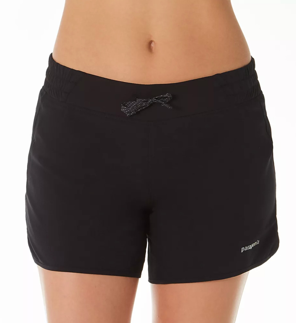 Patagonia Womens Shorts Small Black Nine Trails Running Lined Jogging Outdoor